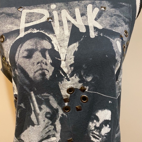 Pink Floyd Black Graphic Band Tank Top Tee - Picture 3 of 10